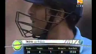 SACHIN smashes CADDICK for a Six in World Cup 2003 - TONY GREIG ON AIR  - GOLD