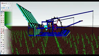 Rice transplanter Machine Design - Drawing Sketchup (part 04 The End)