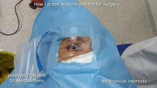 Retina surgery draping