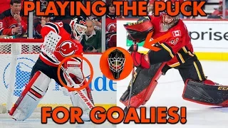 Goalies: How to Play the Puck! Ft. The Hockey Sauce Kit