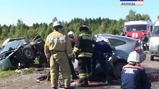 Страшное ДТП под Череповцом: ВИДЕО