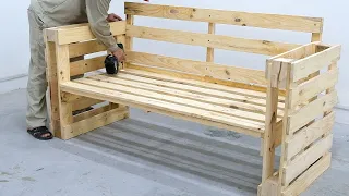 Creative Ideas From Old Pallets Most Worth Seeing -How To Create A Cheap Sofa From Pallet