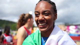 Larissa Iapichino (ITA) after winning Gold in the Long Jump