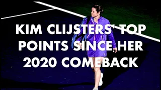Kim Clijsters' top points since her 2020 comeback!