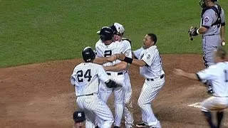 Hear four different broadcasts of the Yankees' win