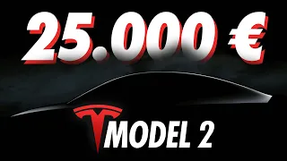 ¡Tesla REVELA la primera imagen del MODEL 2 de 25.000 dólares/euros! 😱