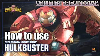 How to use Hulkbuster [ Buffed ] -Marvel Contest of Champions
