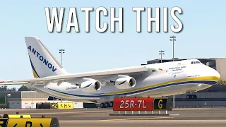 Unusual Plane Arrival | Antonov AN-124 lands at Los Angeles Airport