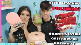 COMO CALCULAR O QUANTO DE MATERIAL VOCÊ ESTÁ GASTANDO NO SEU CROCHÊ?🤔 O método mais prático! #croche