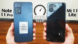 Redmi Note 11 Pro vs Mi 11 Lite SPEED TEST! Opss🤦‍♀️