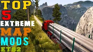 TOP 5 EXTREME MAP MODS of Euro Truck Simulator 2 (indonesia)