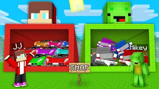 Mikey vs JJ Car Store Challenge in Minecraft (Maizen)