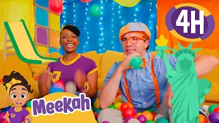 Building the Ultimate Fun Fort with Blippi & Meekah!" 🏰🛠️🌟| 4 HOURS OF MEEKAH!