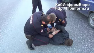 Задержание пьяного водителя под Кировском