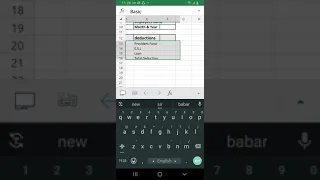 How to create salary slip in mobile excel 2021| Easily create monthly salary slip in Android💥