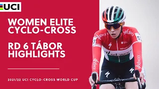 Round 6 - Women Elite Highlights | 2021/22 UCI CX World Cup - Tábor