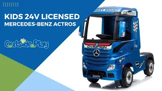 Licensed 24V Mercedes Benz Actros 4Wd Ride On Lorry