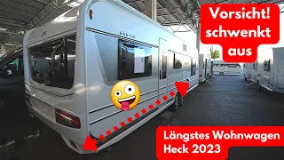 Längstes Wohnwagen Heck 2023! Wohnwagen LMC Exquisite VIP 655. Luxus zum Taschengeld!