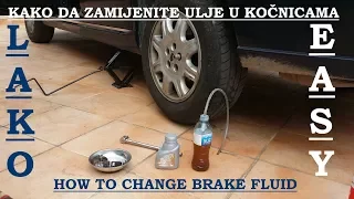 Kako zamijeniti ulje u kocnicama / How to change and bleed brake fluid - Rover 75