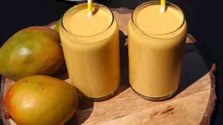 HOMEMADE MANGO SMOOTHIE FOR WEIGHT GAIN | 700+ CALORIE | HEALTHY RECIPES