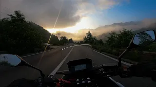 Honda NC750X riding on of the most dangerous road in the world [4K/RAW]