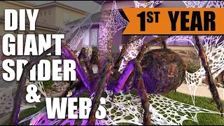 DIY GIANT Spider & AWESOME Webs - Halloween "How To" REVEALED!!!