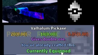 Valhalum Pickaxe! on Azure Mines