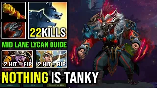 IMBA WOLF 2 Hit Delete Timber | Solo Mid Lycan Crazy Hit Like a Truck EZ GG 7.29c DotA 2