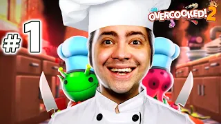 alanzoka jogando Overcooked 2 com os amigos - Parte 1