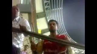 Virat Kohli abusing the audience