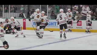 Connor Bedard full warmup, Stars vs. Blackhawks, 12/29/2023