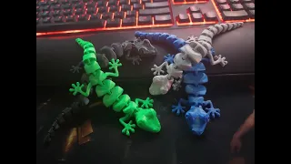 Articulated Lizard 3d Print