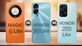 Honor Magic 6 Lite Vs Honor 90 Lite Vs Honor 200 Lite