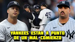 Los Yankees de New York Metidos en Problemas desde Muy Temprano en Grandes Ligas