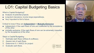 FinMan Ch 10 Capital Budgeting video 1 basics