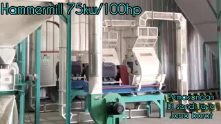 Hammermill 75kw(100hp)pemasangan di pabrik terbesar d indramayu sandi jaya