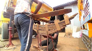 How to Replace Broken Spring Leaf of Dump || Indian truck mechanics || #Replace #repairing