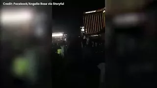 Eyewitness video shows moment of Las Vegas shooting