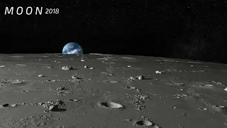 Moon - Close Up View - Real Sound. HD