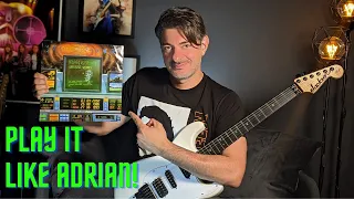 TUTORIAL - Wasted Years: How to play Adrian's Guitar Solo