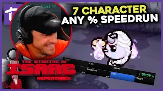 7 CHARACTER SPEEDRUN ANY% | Isaac Repentance #69