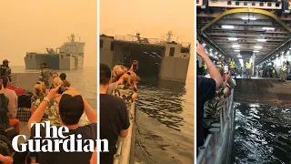 Australia bushfires: eyewitness account of the ocean evacuation as Mallacoota burns