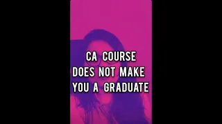 No Graduation With CA?  **Read Description** #shorts