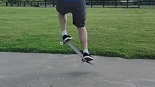 Old Skater Dude.. popping some decent ollies..