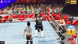 WWE2K23(PS5)-OWENS & ZAYN vs THE JUDGMENT DAY|UNDISPUTED WWE TAG TEAM TITLE MATCH|RAW, 07/17/23[4K]