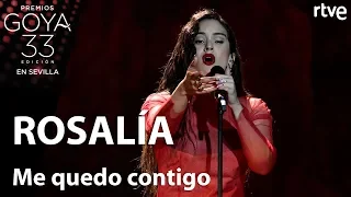 Rosalía canta 'Me quedo contigo' | Goya 2019