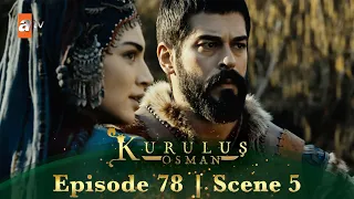 Kurulus Osman Urdu | Season 2 Episode 78 Scene 5 | Gonca Buri tarah zakhmi hai, Osman!