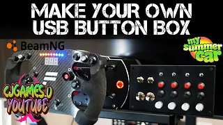 CJ's Projects On The Side - Let's Build A Sim Rig Button Box #diybuttonbox