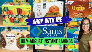 🔥NEW* SAM'S CLUB SHOP WITH ME!!!: The Instant Savings are HERE!!! July-August | New Food Finds!!!