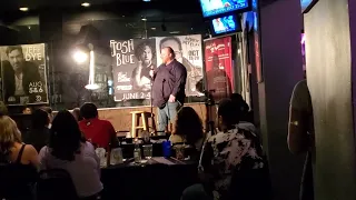 Very first open mic.  Stand up comedy!  I was very nervous. (Epic fail)